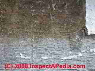 Photograph of paint failure details